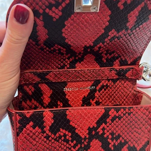 Ladies Handbag by Rebecca Minkoff, Red/Black - Picture 4 of 4